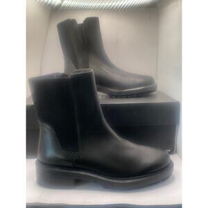 Aquatalia Boots Women’s Size 7, Lauda Smooth Black Leather Water Repellent New